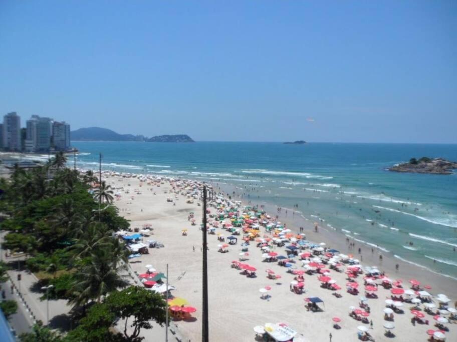 Apto De 3 Dorm De Frente Ao Mar Guarujá Exteriör bild